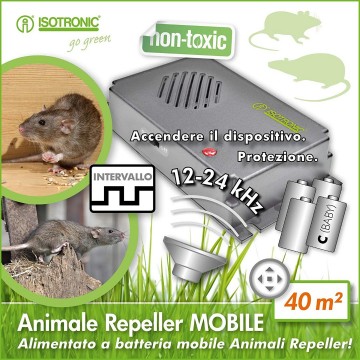 Muizen- en rattenverjager Isotronic op batterijen