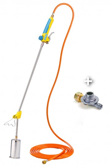 Onkruidbrander Gloria Bio Professional Set met drukregelaar