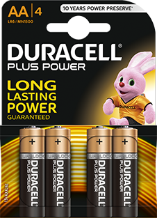 Batterijen Duracell type AA (4 stuks)