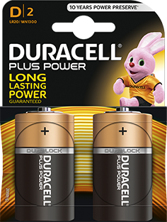 Batterijen Duracell type D (4 stuks)