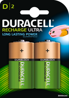 Batterijen Duracell oplaadbaar type D (4stuks)