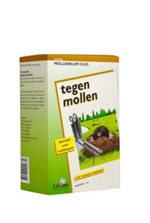 Mollenklem DUO gegalvaniseerd Luxan