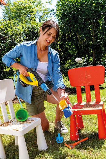 MultiJet Hogedrukreiniger Gloria Set incl. 2.5 Ah batterij met BOSCH Power