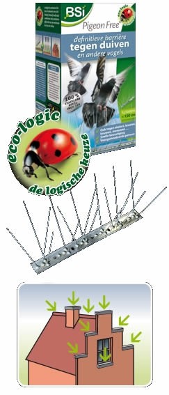 Pigeon-Free BSi 1,5 meter tegen duiven (en andere vogels)