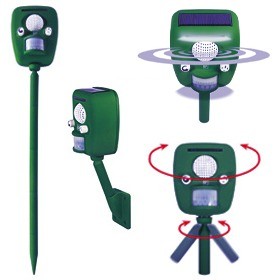 Dierenverjager Solar Pro 150 m² met flitslicht Swissinno